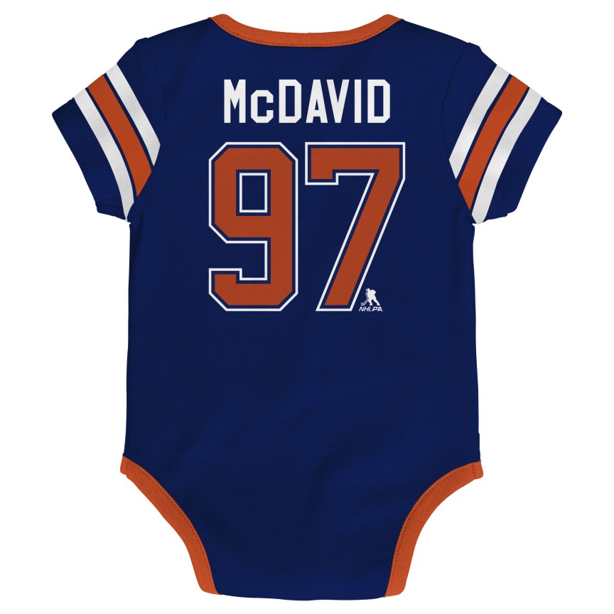 NHL Branded Infant Edmonton Oilers Connor McDavid Hockey Pro Creeper