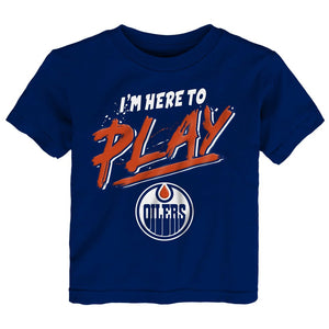 NHL Branded Infant Edmonton Oilers Here To Play T-Shirt