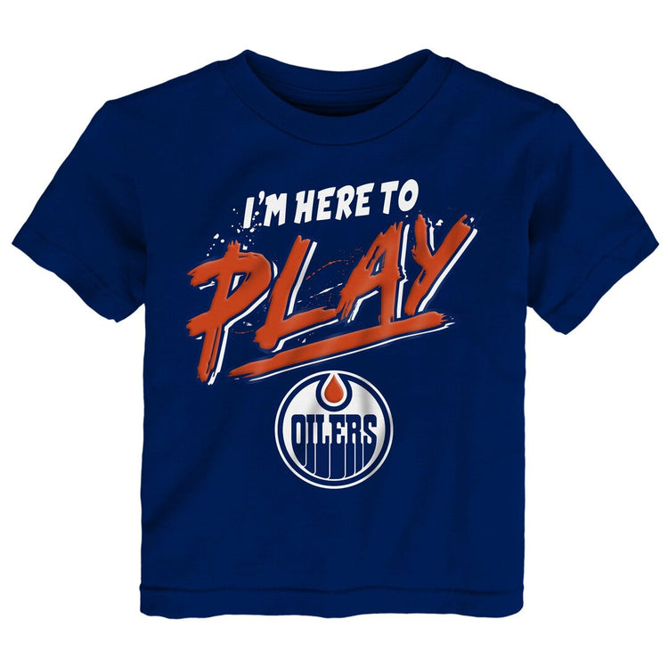 NHL Branded Infant Edmonton Oilers Here To Play T-Shirt