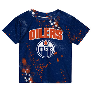 NHL Branded Infant Edmonton Oilers Home Plate T-Shirt & Short Set