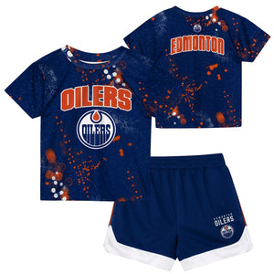 NHL Branded Infant Edmonton Oilers Home Plate T-Shirt & Short Set