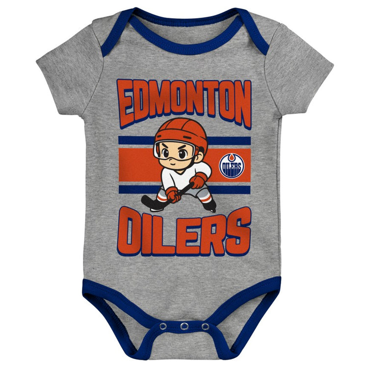 NHL Branded Infant Edmonton Oilers Lil' Sniper Creeper & Pant Set
