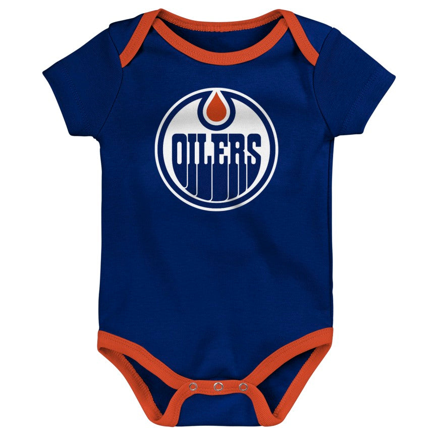 NHL Branded Infant Edmonton Oilers Lil' Sniper Creeper & Pant Set
