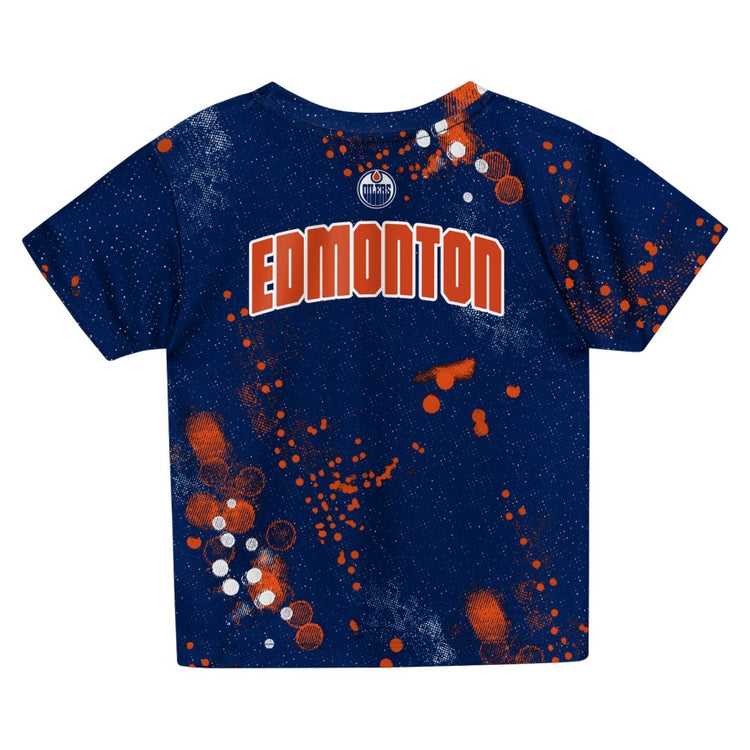NHL Branded Child Edmonton Oilers Home Plate T-Shirt & Short Set
