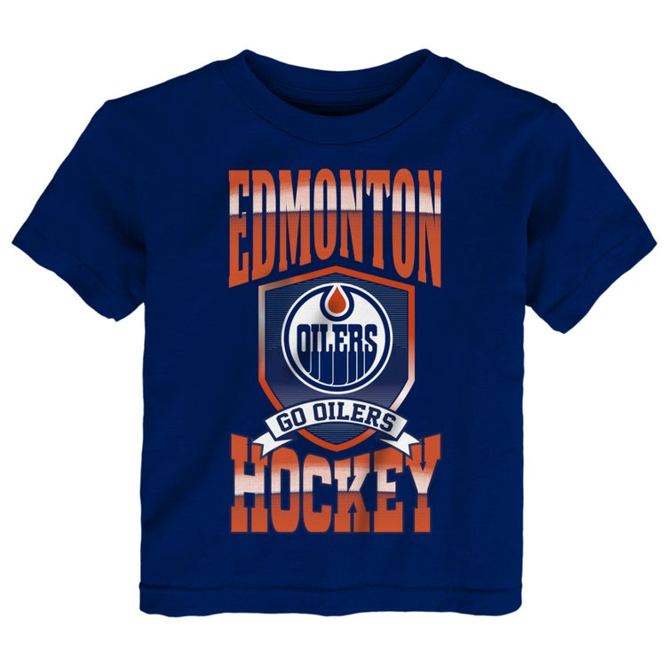 NHL Branded Toddler Edmonton Oilers Big Shield T-Shirt