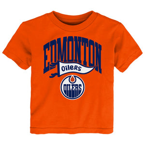 NHL Branded Toddler Edmonton Oilers Wavy T-Shirt