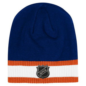 NHL Branded Youth Edmonton Oilers Hockey Beanie Knit