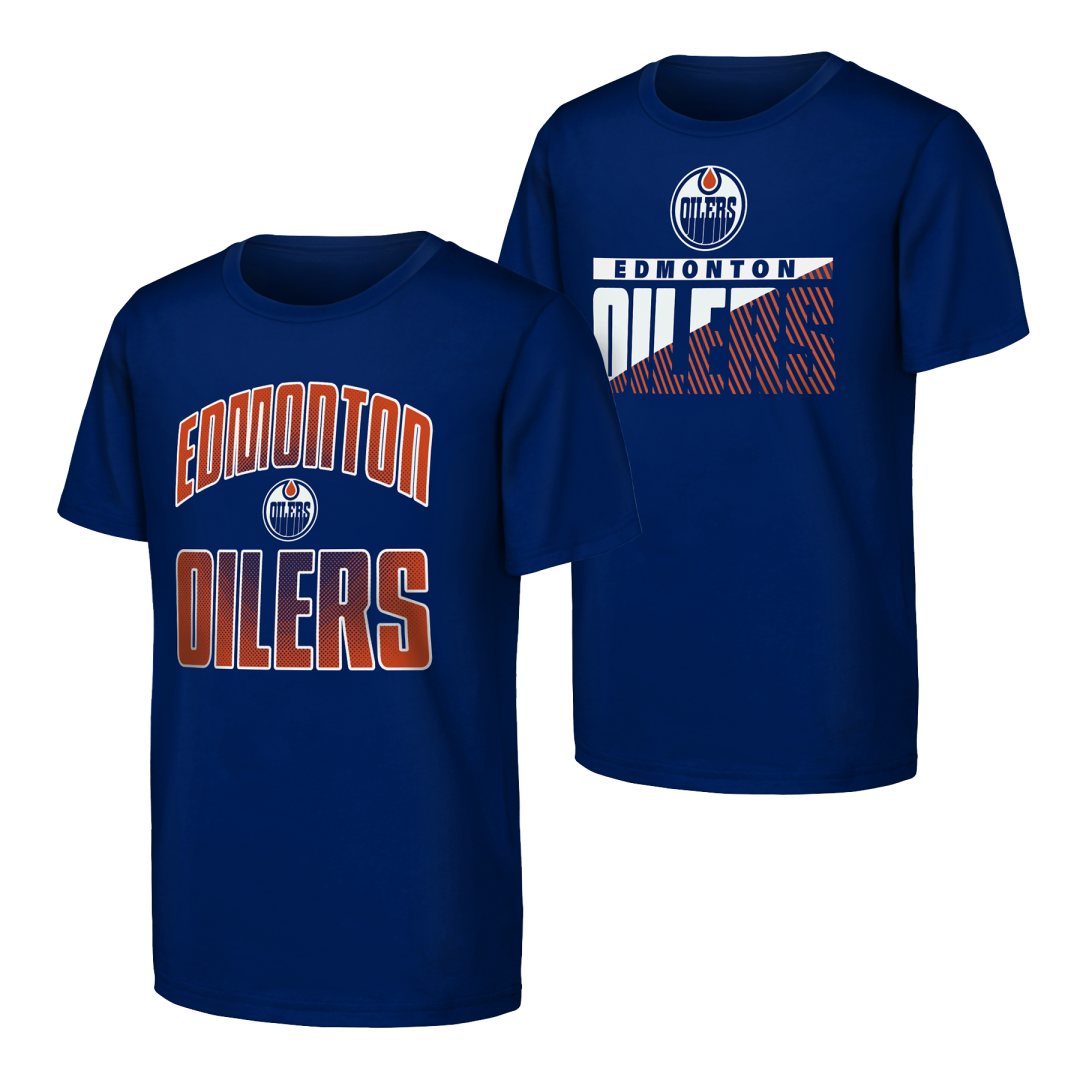 NHL Branded Child Edmonton Oilers Never Quit T-Shirt 2 Pack
