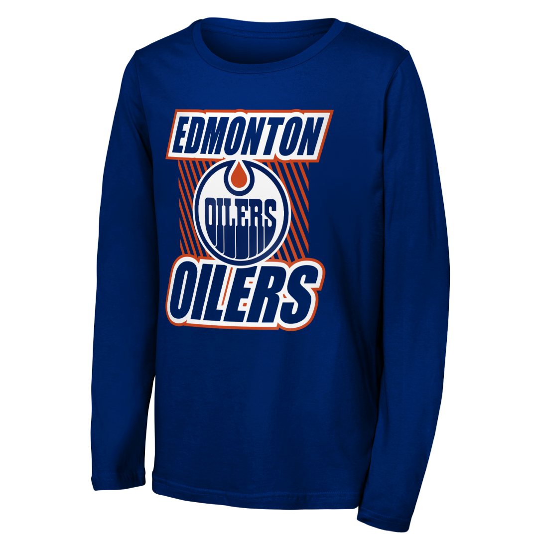 NHL Branded Youth Edmonton Oilers Never Settle L/S T-Shirt
