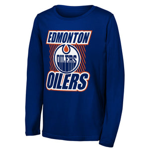 NHL Branded Youth Edmonton Oilers Never Settle L/S T-Shirt
