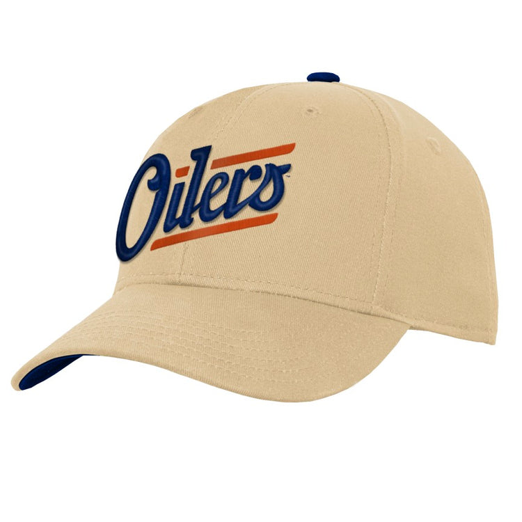 NHL Branded Youth Edmonton Oilers Pre-Curved Alternate Snapback Hat
