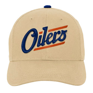 NHL Branded Youth Edmonton Oilers Pre-Curved Alternate Snapback Hat
