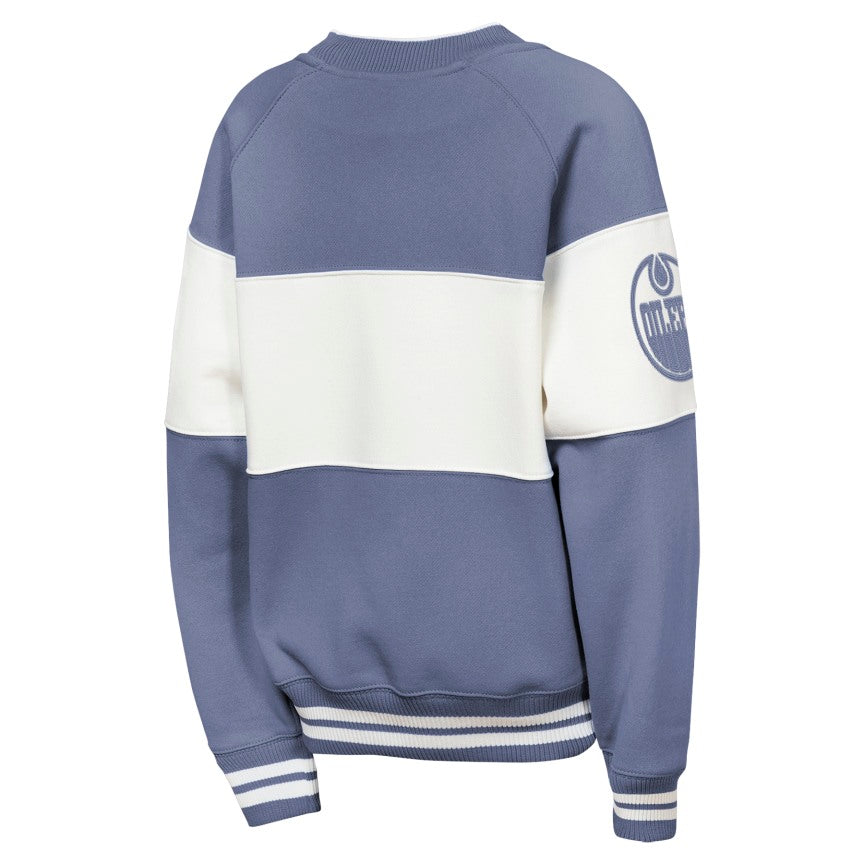 NHL Branded Youth Edmonton Oilers Puck Short Sweatshirt