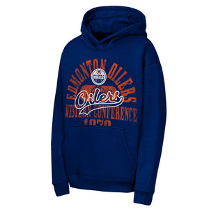 NHL Branded Youth Edmonton Oilers Sweep Fleece Hoodie