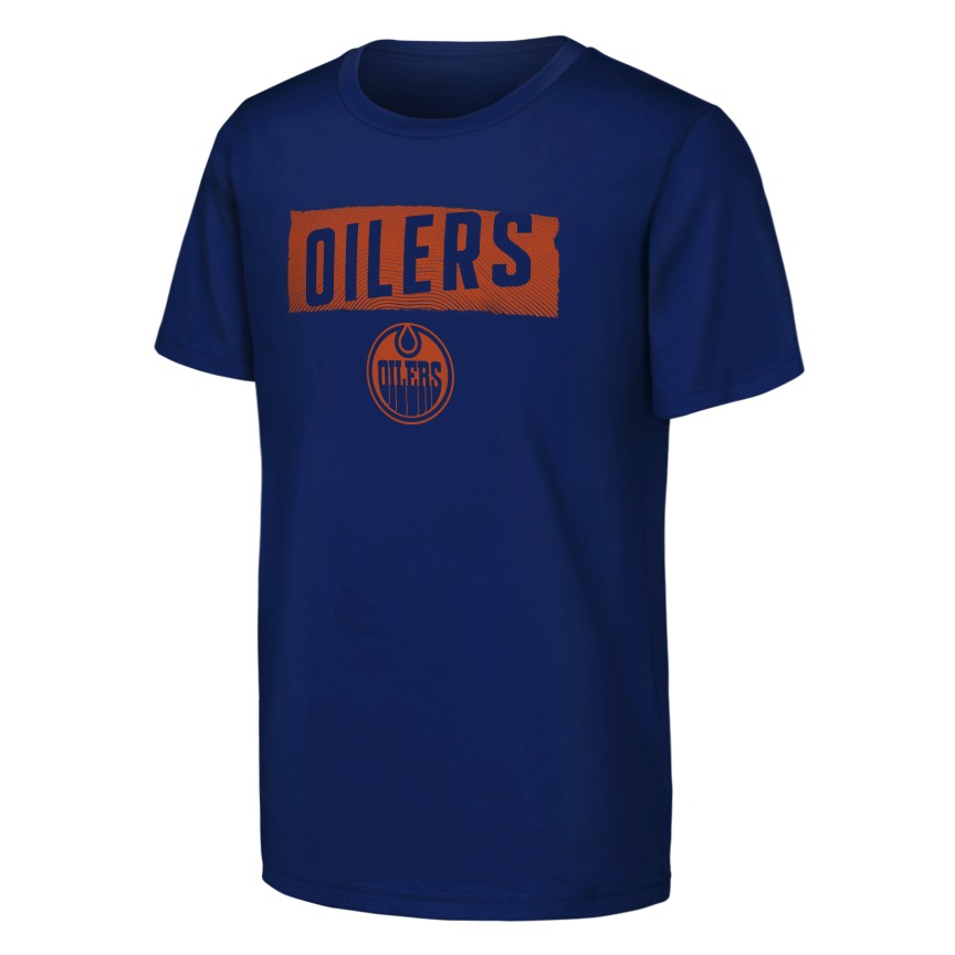 NHL Branded Youth Edmonton Oilers Tale of the Tape T-Shirt