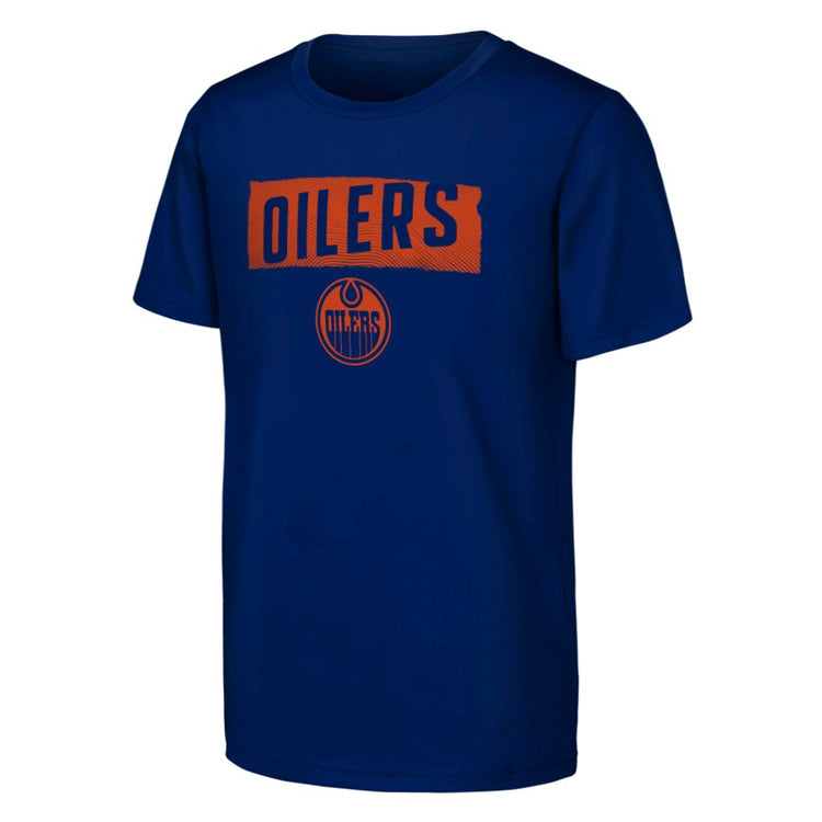 NHL Branded Youth Edmonton Oilers Tale of the Tape T-Shirt