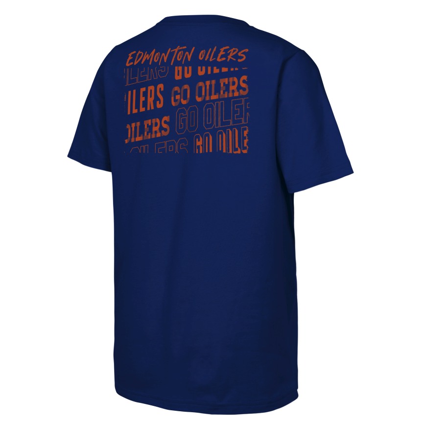NHL Branded Youth Edmonton Oilers Tale of the Tape T-Shirt
