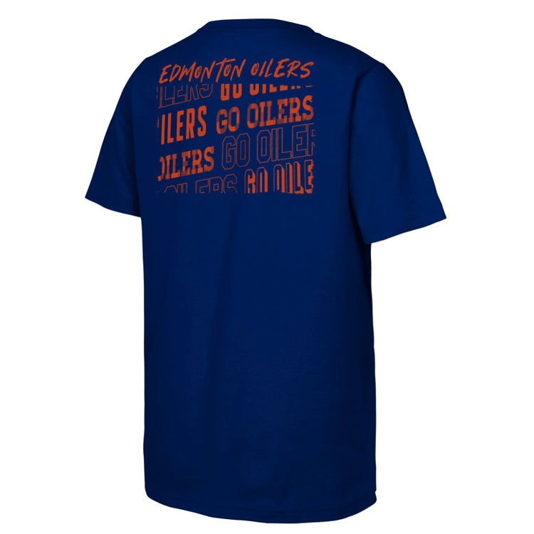 NHL Branded Youth Edmonton Oilers Tale of the Tape T-Shirt