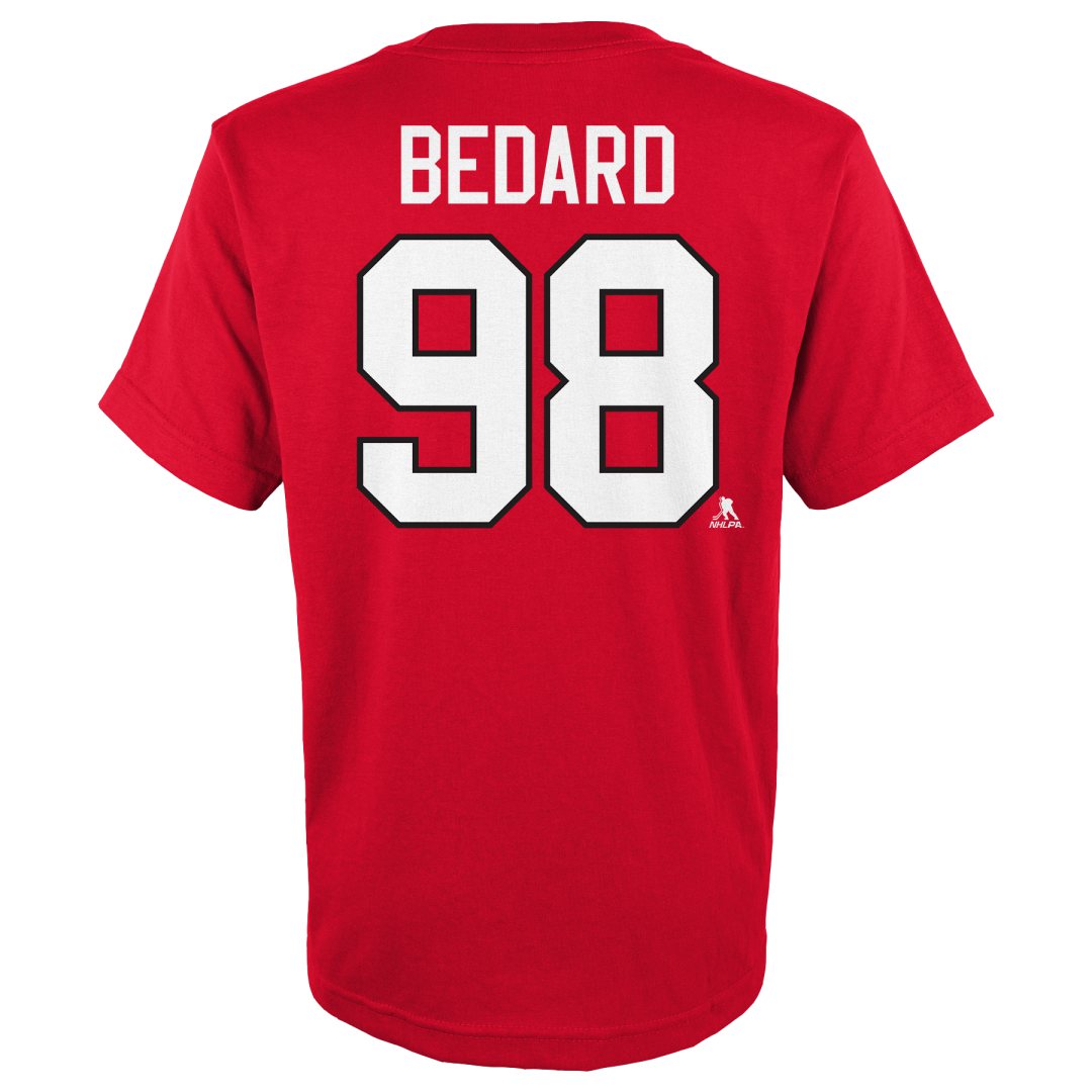 NHL Branded Youth NHL Chicago Blackhawks Connor Bedard T-Shirt