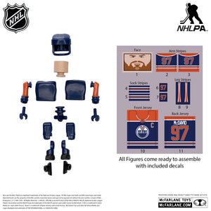NHL Edmonton Oilers Connor McDavid Construction Figure