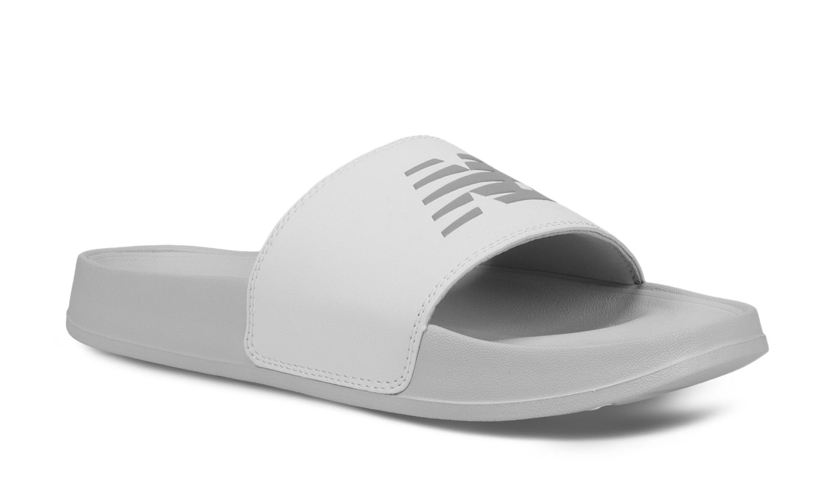 New Balance Women s 200 Slide Sandal Grey White 8