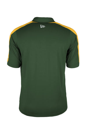 New Era Men's CFL Edmonton Elks Stride Performance Polo Green/Gold