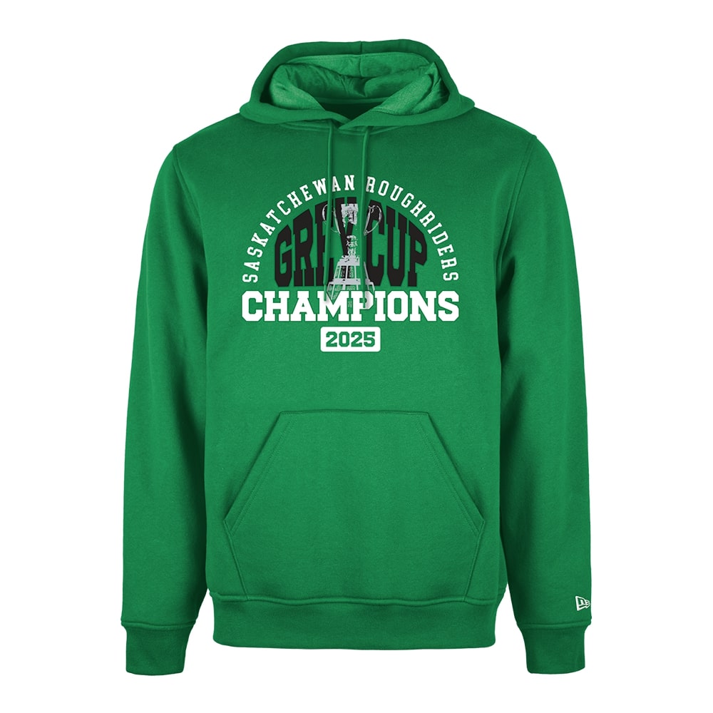 New Era Men's CFL Saskatchewan Roughriders GC Champs Hoodie Green
