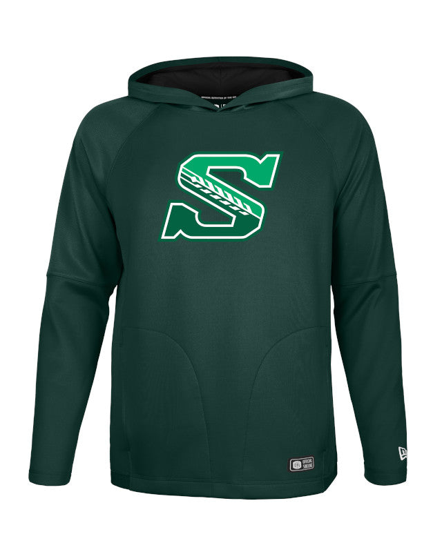 New Era Men's CFL Saskatchewan Roughriders Metam Performance Fleece Hoodie