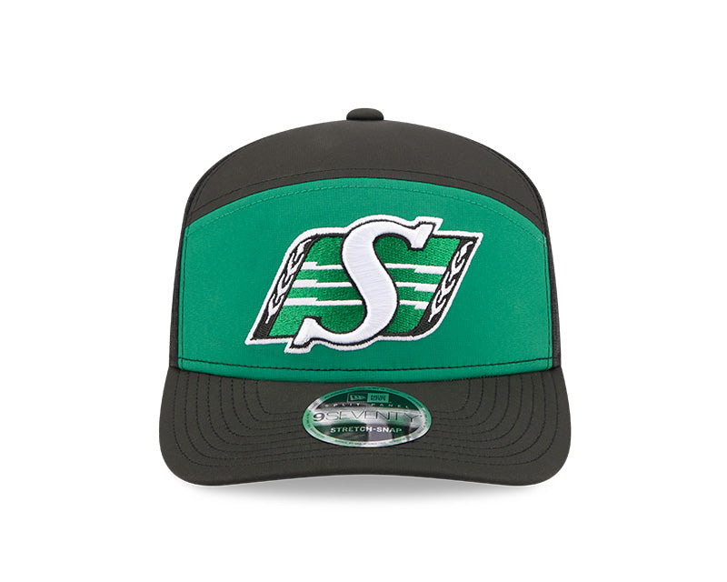 New Era Men's CFL Saskatchewan Roughriders Sideline '26 970 SP Hat Green/Black