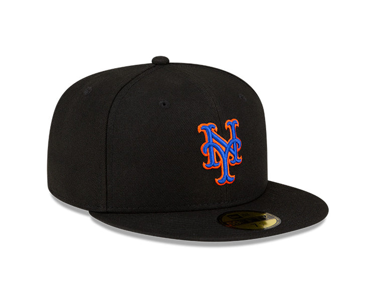 New Era Men's MLB AC 59FIFTY New York Mets Alternate2 Fitted Cap Black
