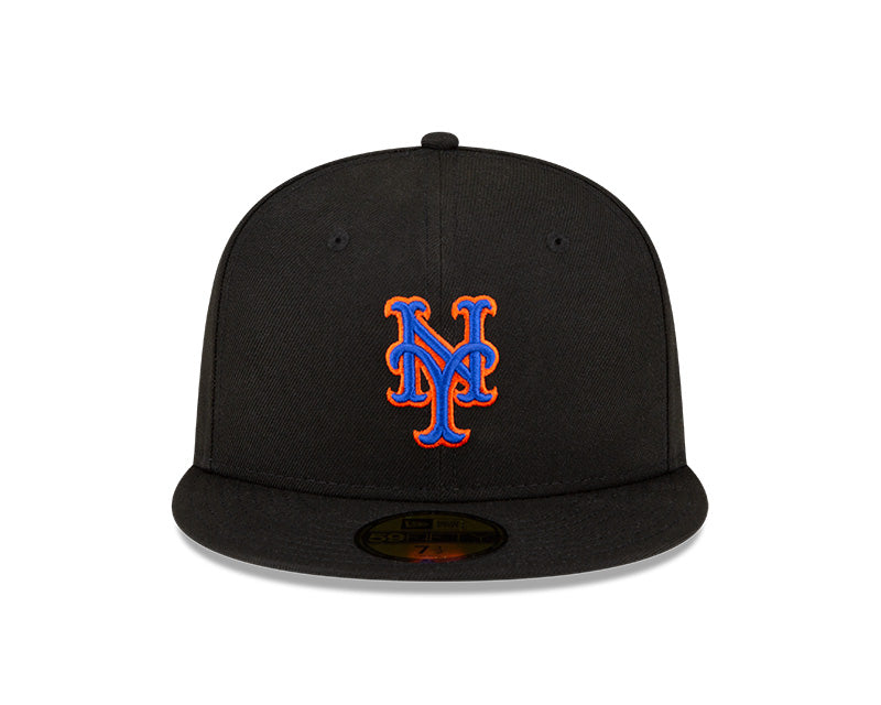 New Era Men's MLB AC 59FIFTY New York Mets Alternate2 Fitted Cap Black