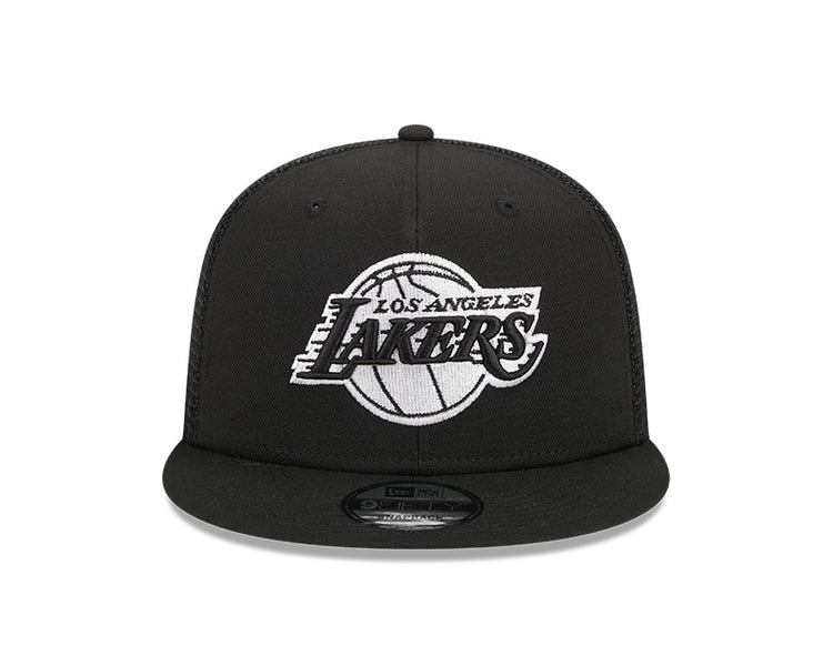 New Era Men's NBA Los Angeles Lakers 9FIFTY Trucker Cap Black/White
