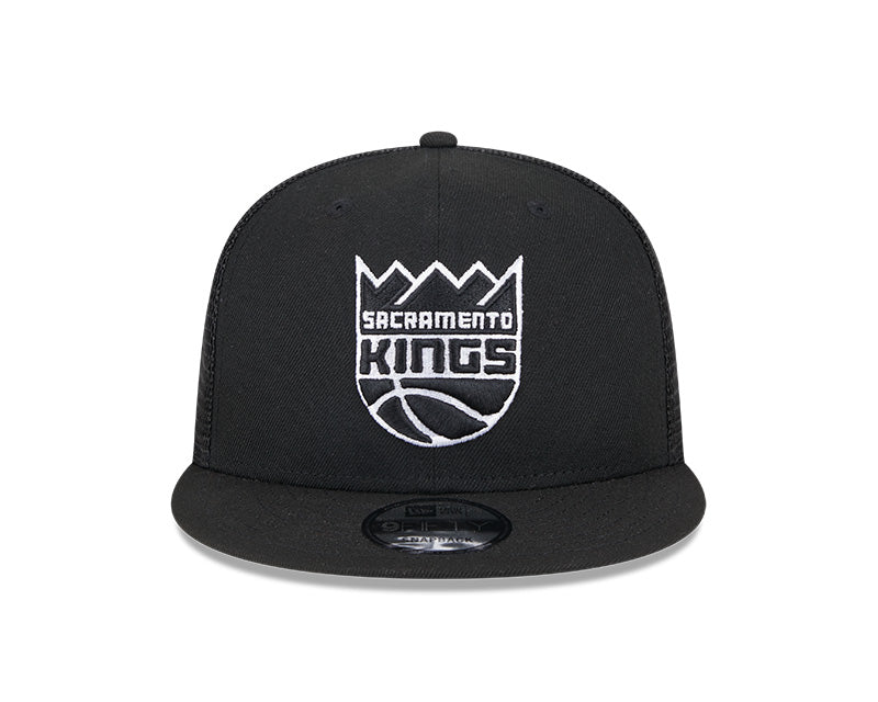 New Era Men's NBA Sacremento Kings 9FIFTY Trucker Cap Black/White