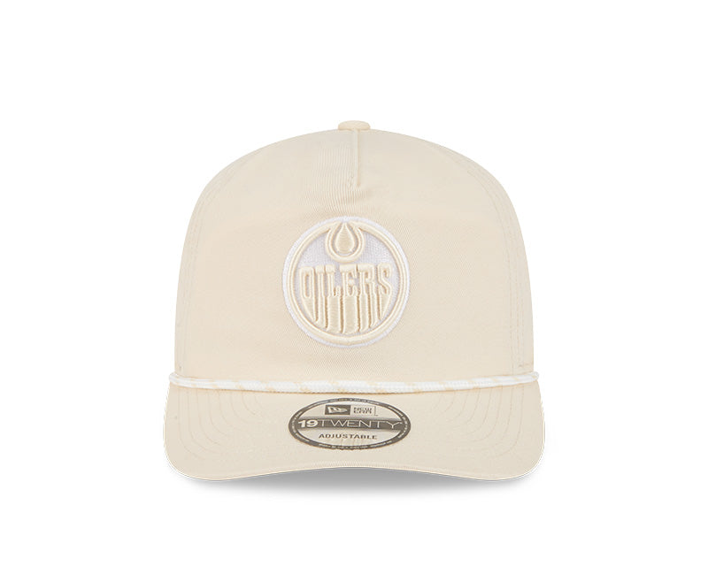 New Era Men's NHL Edmonton Oilers 1920 Color Pack Cap Cream
