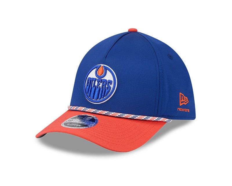 New Era Men's NHL Edmonton Oilers 3930MC AF Rope Cap Blue/Orange
