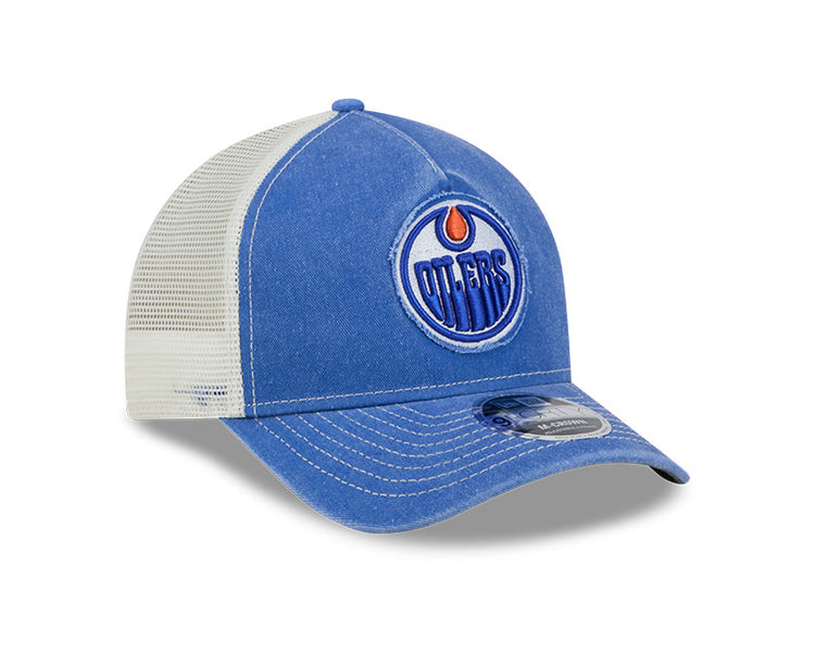 New Era Men's NHL Edmonton Oilers 9FORTY A-Frame Fan Hat