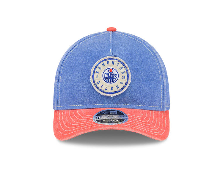 New Era Men's NHL Edmonton Oilers 940 M-Crown A-Frame Felt Hat