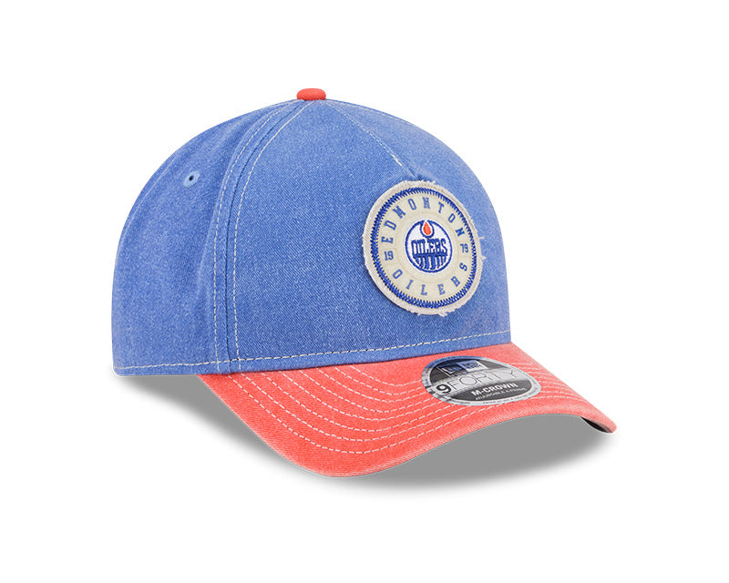 New Era Men's NHL Edmonton Oilers 940 M-Crown A-Frame Felt Hat