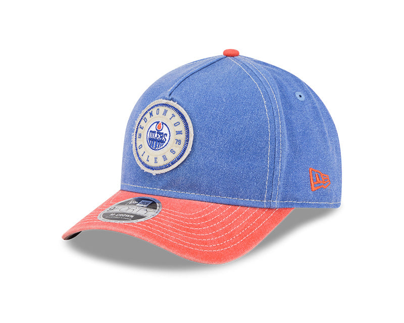 New Era Men's NHL Edmonton Oilers 940 M-Crown A-Frame Felt Hat