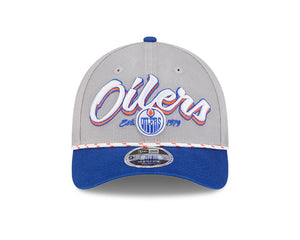 New Era Men's NHL Edmonton Oilers 940MC Team Loyal Cap White/Blue
