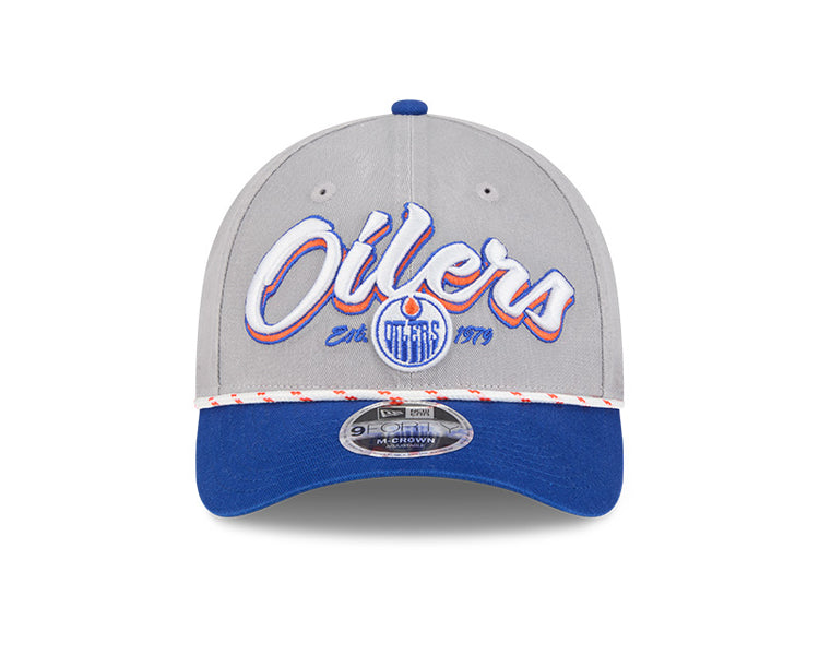 New Era Men's NHL Edmonton Oilers 940MC Team Loyal Cap White/Blue
