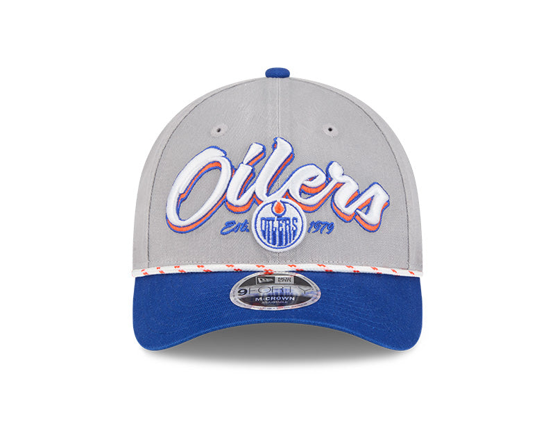 New Era Men's NHL Edmonton Oilers 940MC Team Loyal Cap White/Blue
