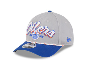 New Era Men's NHL Edmonton Oilers 940MC Team Loyal Cap White/Blue

