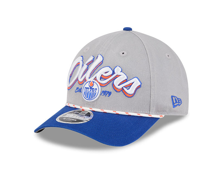 New Era Men's NHL Edmonton Oilers 940MC Team Loyal Cap White/Blue

