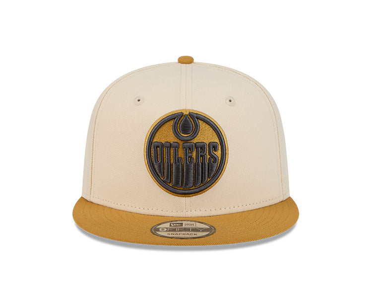 New Era Men's NHL Edmonton Oilers 950 Color Pack Cap Cream/Brown
