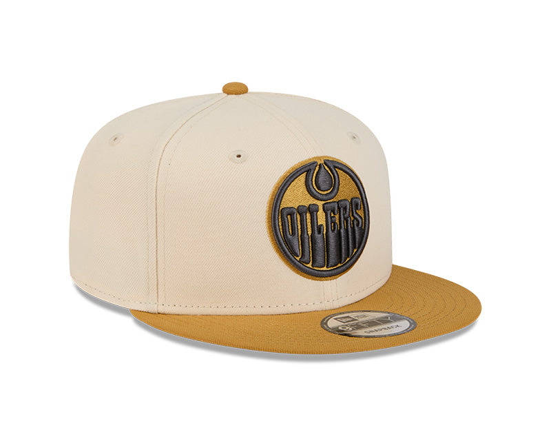 New Era Men's NHL Edmonton Oilers 950 Color Pack Cap Cream/Brown
