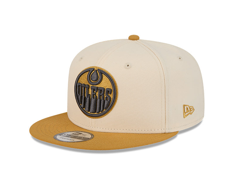 New Era Men's NHL Edmonton Oilers 950 Color Pack Cap Cream/Brown
