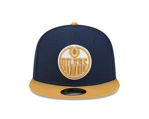 New Era Men's NHL Edmonton Oilers 950 Color Pack Cap Navy/Brown
