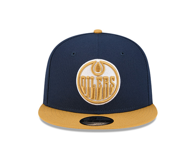 New Era Men's NHL Edmonton Oilers 950 Color Pack Cap Navy/Brown
