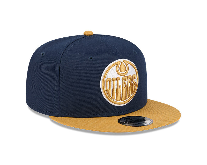 New Era Men's NHL Edmonton Oilers 950 Color Pack Cap Navy/Brown
